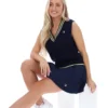 Fila Navy Jorja Cable Knit Vest