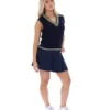 Fila Navy Jorja Cable Knit Vest