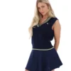 Fila Navy Jorja Cable Knit Vest