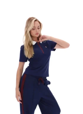 Fila Navy Juno Fitted Iconic Polo