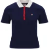 Fila Navy Juno Fitted Iconic Polo