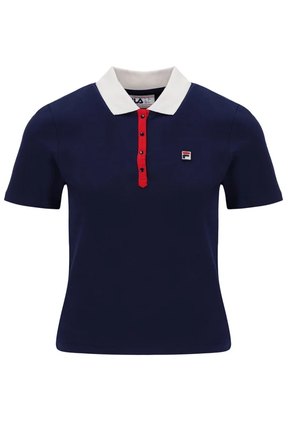 Fila Navy Juno Fitted Iconic Polo