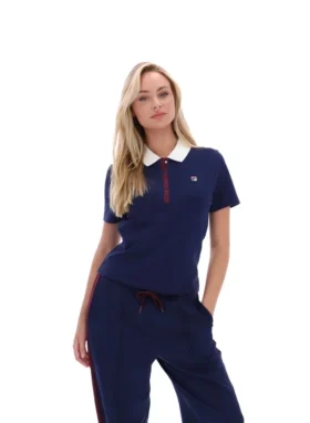 Fila Navy Juno Fitted Iconic Polo