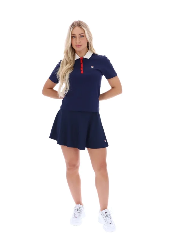 Fila Navy Juno Fitted Iconic Polo