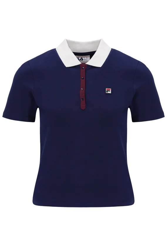 Fila Navy Juno Fitted Iconic Polo