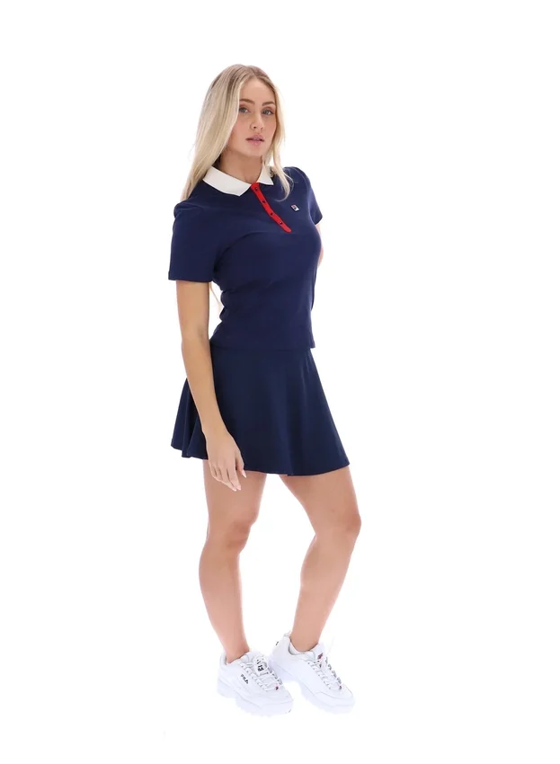 Fila Navy Juno Fitted Iconic Polo