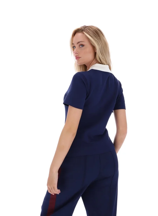 Fila Navy Juno Fitted Iconic Polo
