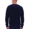 Fila Navy Kallum Waffle Textured Crew Neck Jumper