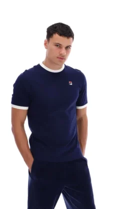 Fila Navy Marconi Essential Ringer T-Shirt
