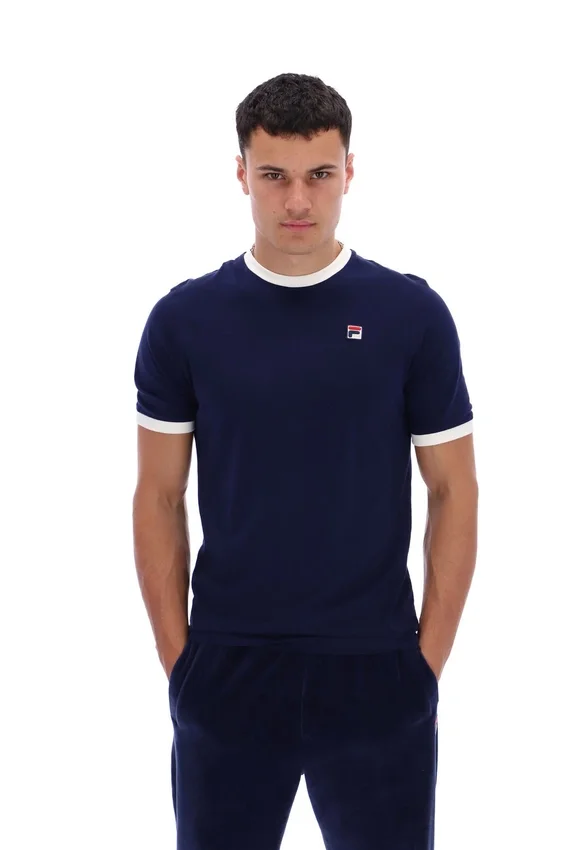 Fila Navy Marconi Essential Ringer T-Shirt