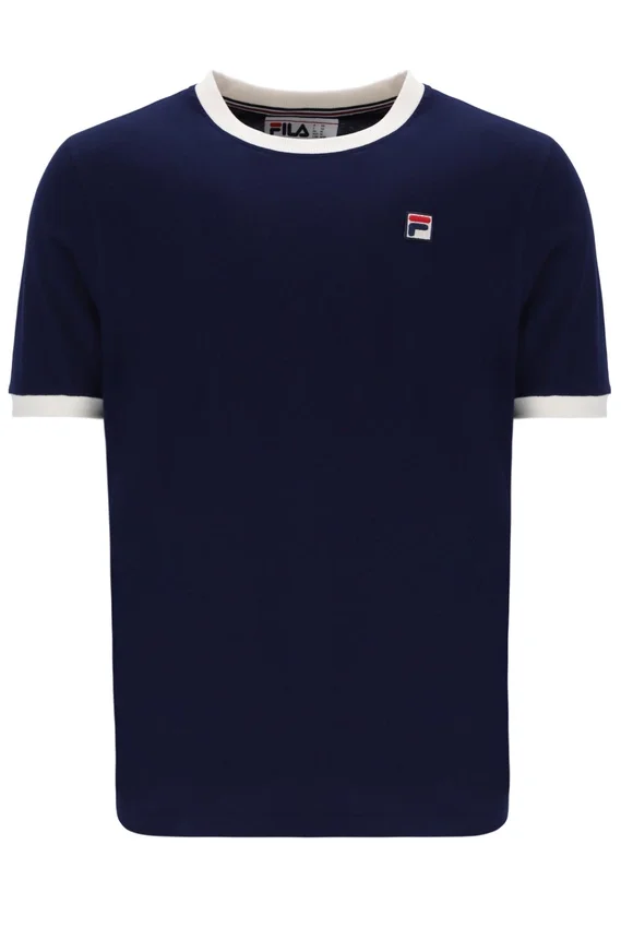 Fila Navy Marconi Essential Ringer T-Shirt