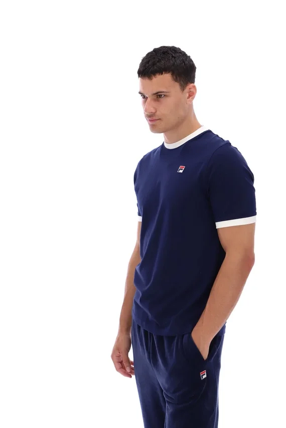 Fila Navy Marconi Essential Ringer T-Shirt