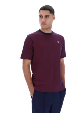 Fila Navy Nilo Printed Pinstripe T-Shirt