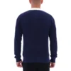 Fila Navy Nowell Waffle Knit Long Sleeve Polo