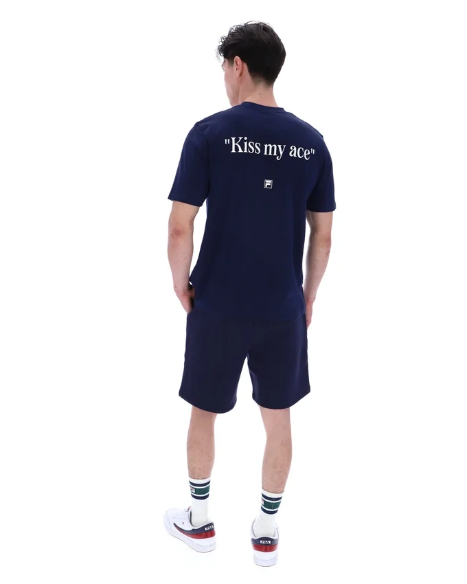 Fila Navy Osvaldo Graphic T-Shirt