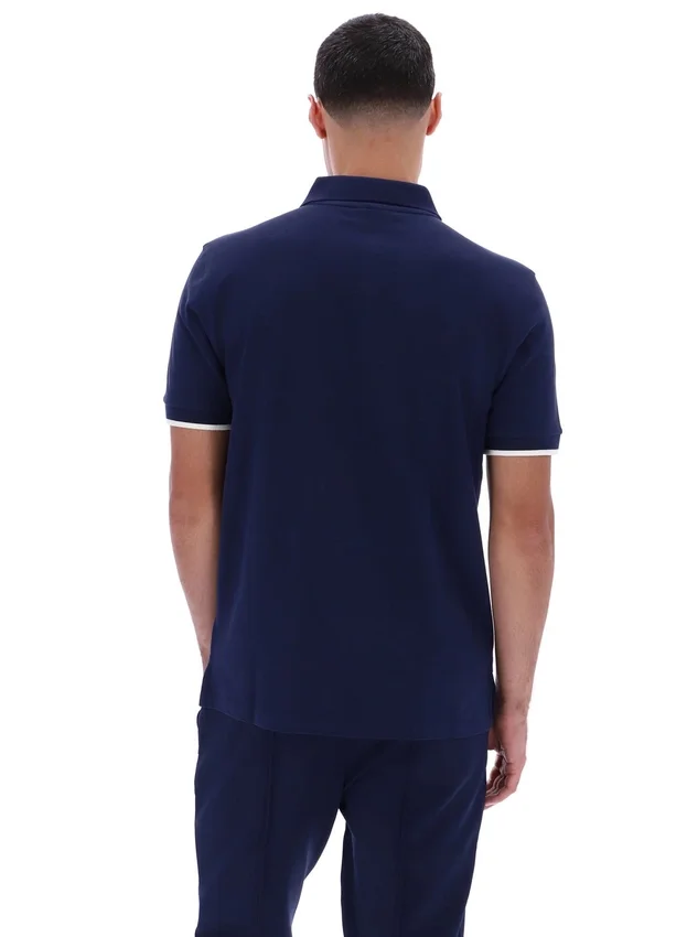 Fila Navy Pablo Three-Button Tipped Rib Polo Shirt