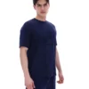 Fila Navy Pepe Tee with Flock Logo
