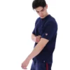 Fila Navy Pepe Tee with Flock Logo