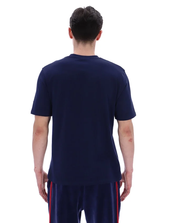Fila Navy Pepe Tee with Flock Logo