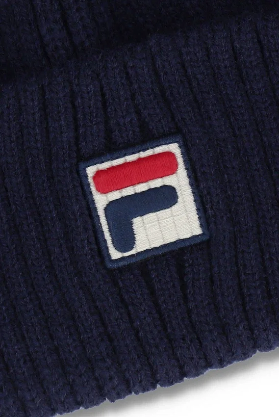 Fila Navy Ricco Ribbed Watchman Turn-Up Beanie