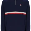 Fila Navy Rolando 1/4 Zip Neck Sweatshirt