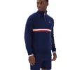 Fila Navy Rolando 1/4 Zip Neck Sweatshirt