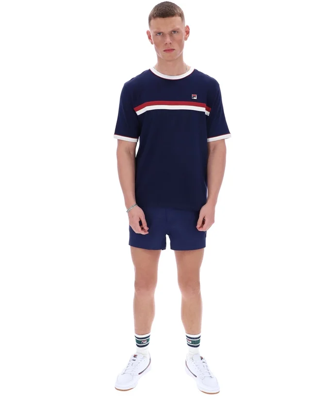 Fila Navy Rosario Tee with Terry Stripes