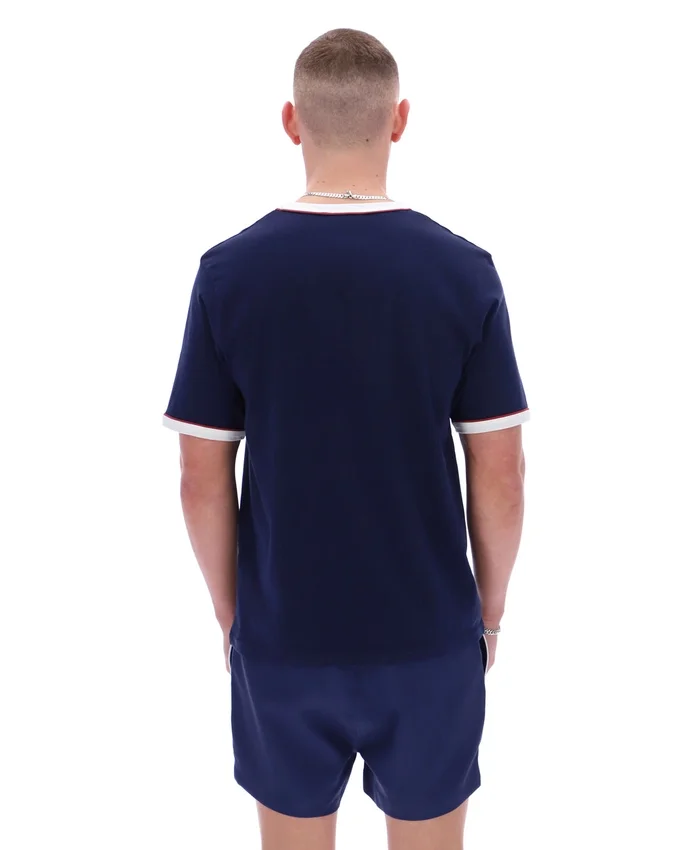 Fila Navy Rosario Tee with Terry Stripes
