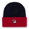 Fila Navy Rune Colourblock Turn-Up Beanie