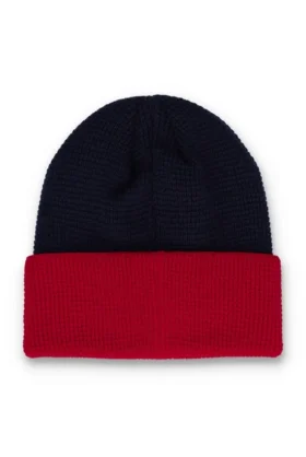 Fila Navy Rune Colourblock Turn-Up Beanie