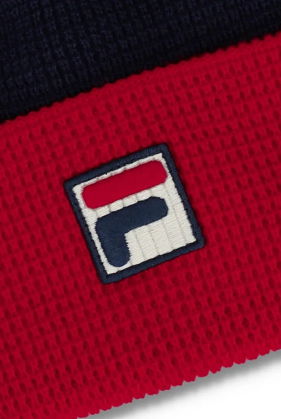 Fila Navy Rune Colourblock Turn-Up Beanie