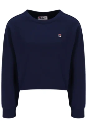 Fila Navy Sestri Wide Crew Neck Sweatshirt