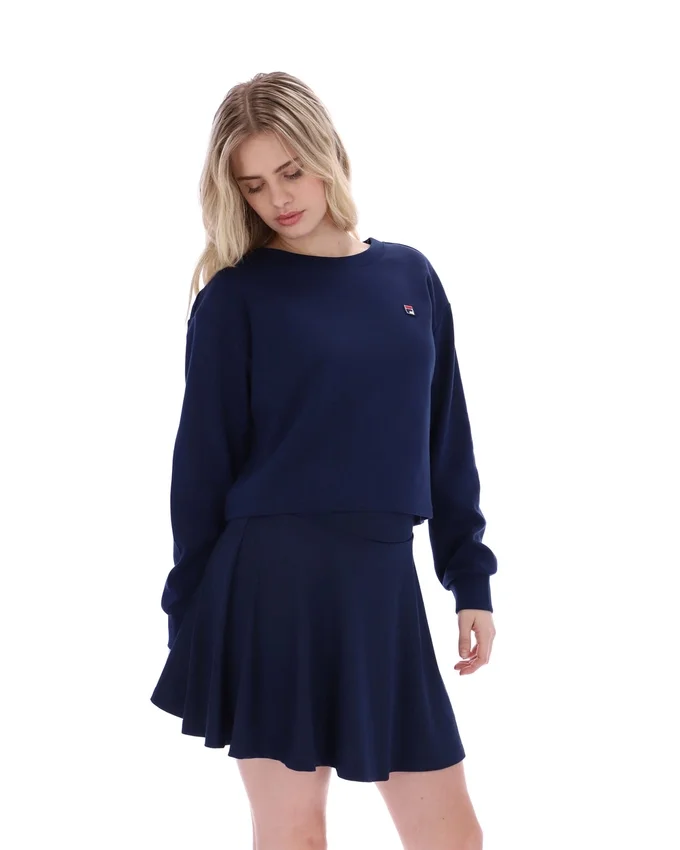 Fila Navy Sestri Wide Crew Neck Sweatshirt