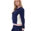 Fila Navy Silvana Iconic Baseball Track Top