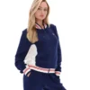 Fila Navy Silvana Iconic Baseball Track Top