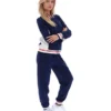 Fila Navy Silvana Iconic Baseball Track Top