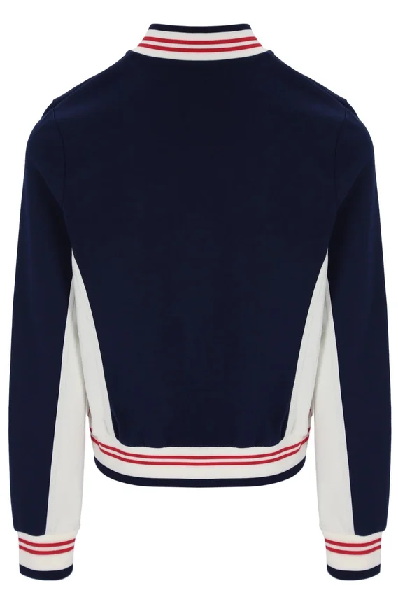 Fila Navy Silvana Iconic Baseball Track Top