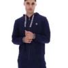 Fila Navy Tenconi Zip Up Hoodie