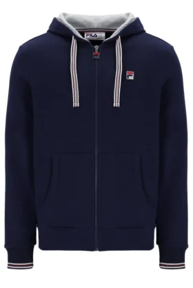 Fila Navy Tenconi Zip Up Hoodie