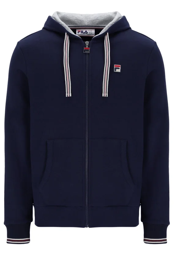 Fila Navy Tenconi Zip Up Hoodie
