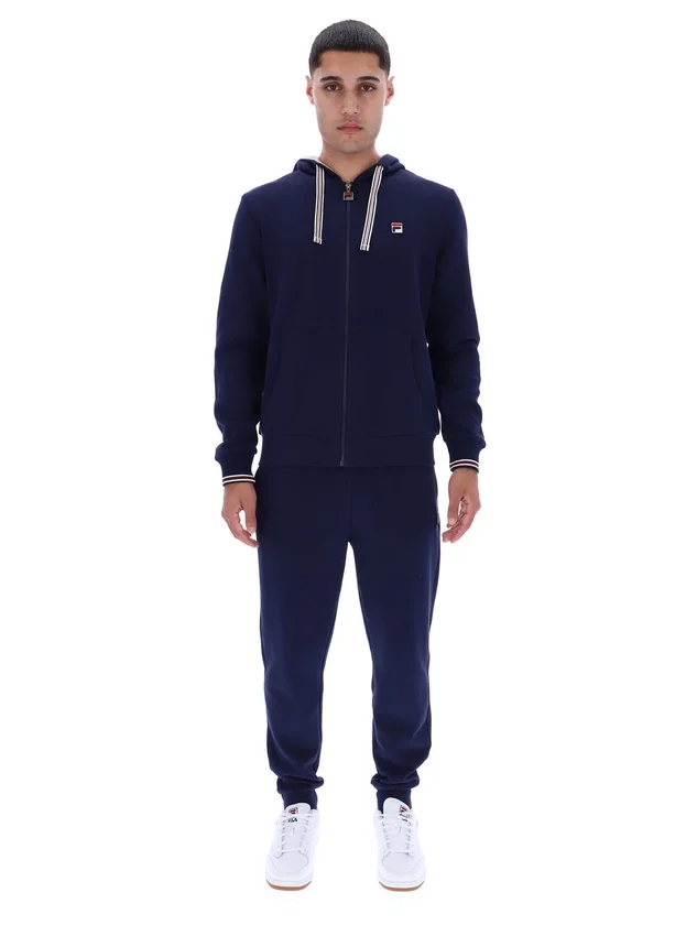 Fila Navy Tenconi Zip Up Hoodie