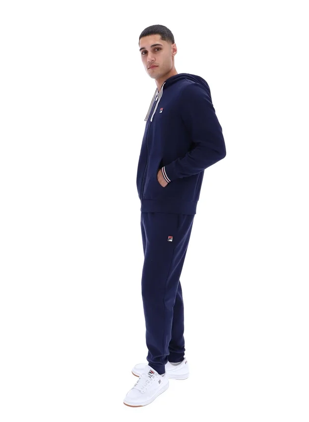 Fila Navy Tenconi Zip Up Hoodie