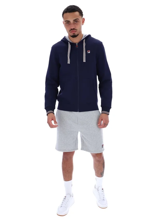 Fila Navy Tenconi Zip Up Hoodie