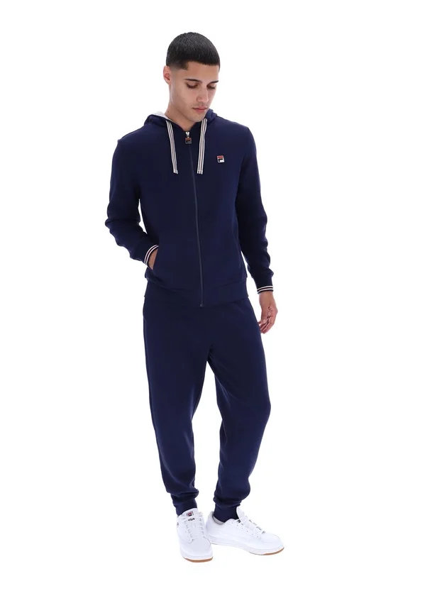 Fila Navy Tenconi Zip Up Hoodie