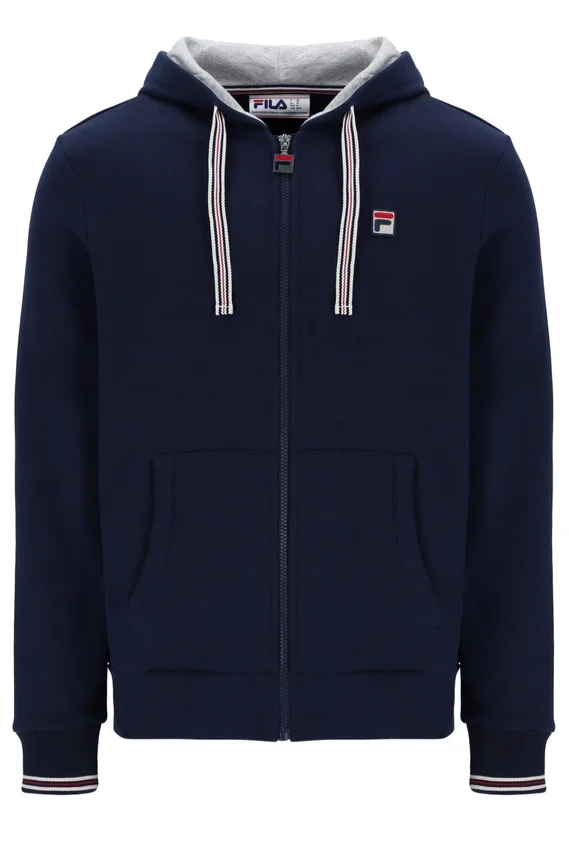 Fila Navy Tenconi Zip Up Hoodie