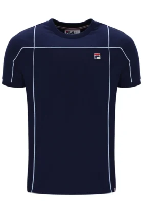 Fila Navy Terri T-Shirt with Contrast Piping
