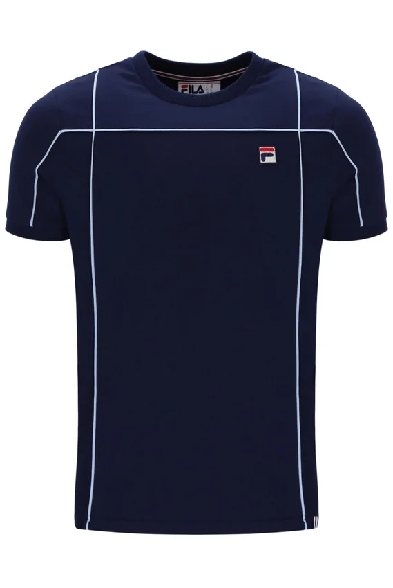 Fila Navy Terri T-Shirt with Contrast Piping