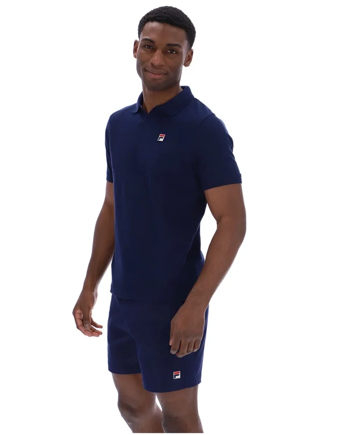 Fila Navy Tristiano Textured Polo