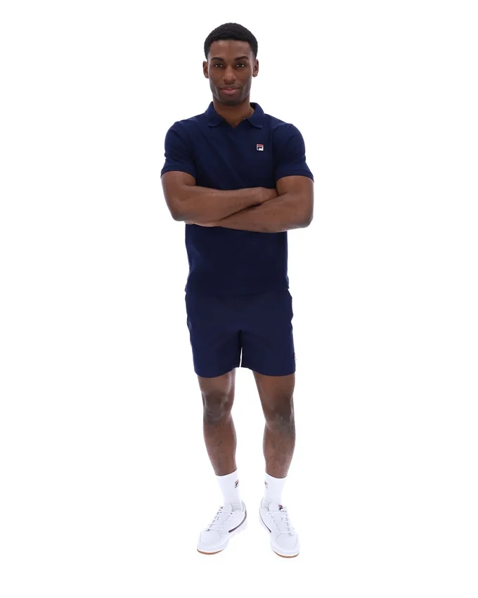 Fila Navy Tristiano Textured Polo