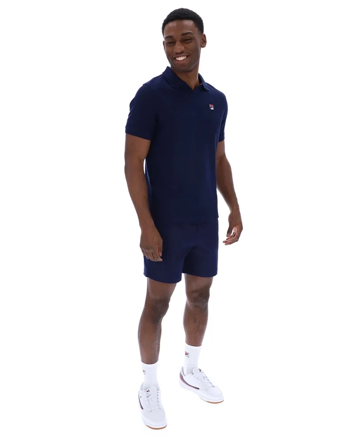 Fila Navy Tristiano Textured Polo
